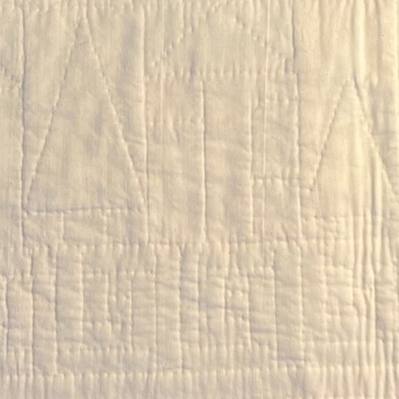 Hand Stitched Homemade Folk Art Patchwork Quilted Wall Hanging or Table Runner - Picture 10 of 15